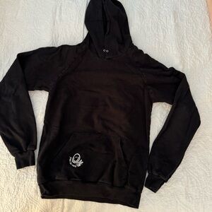 PEACE LOVE WORLD black hoodie